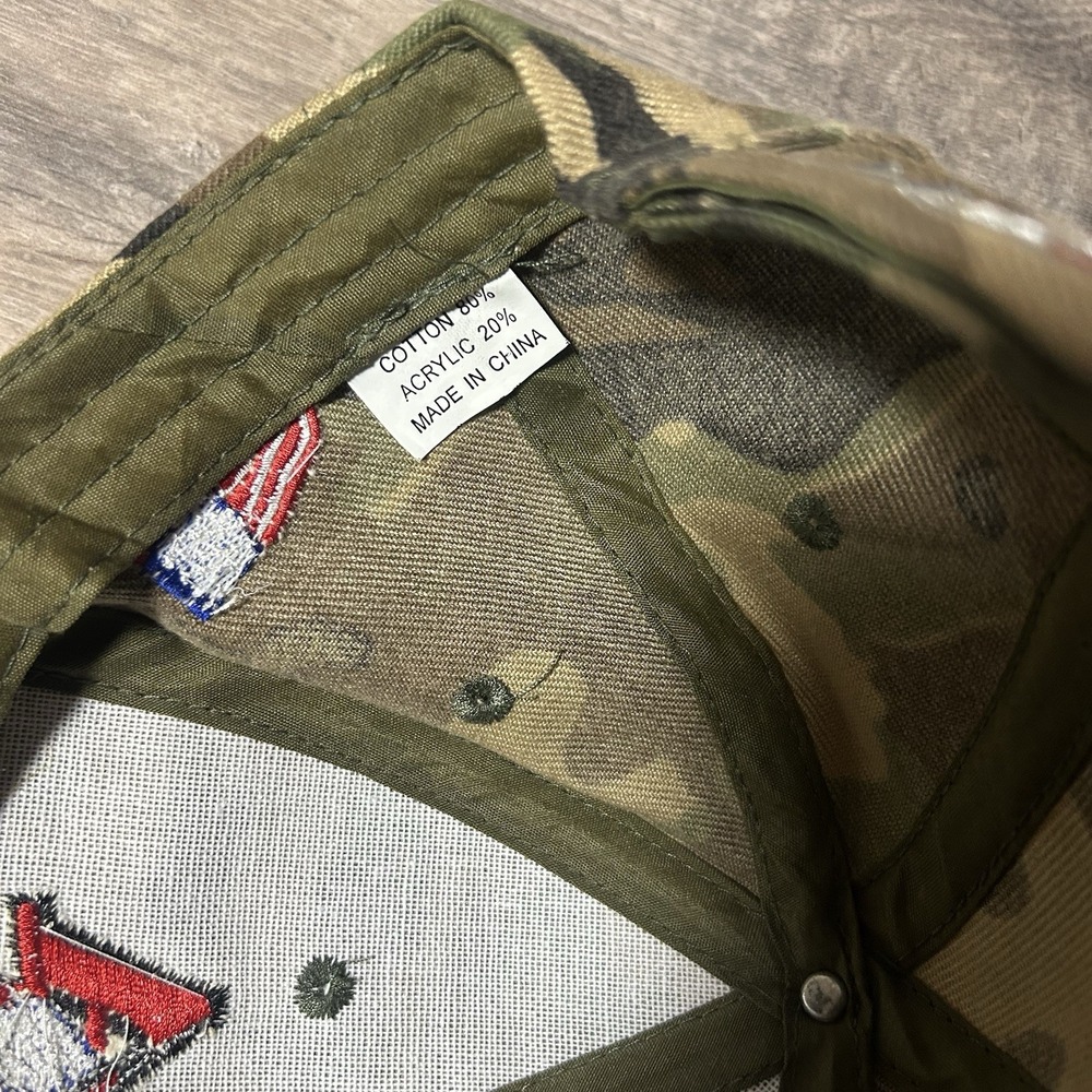 Camo USA military Flag Hat Adjustable - Picture 6 of 7